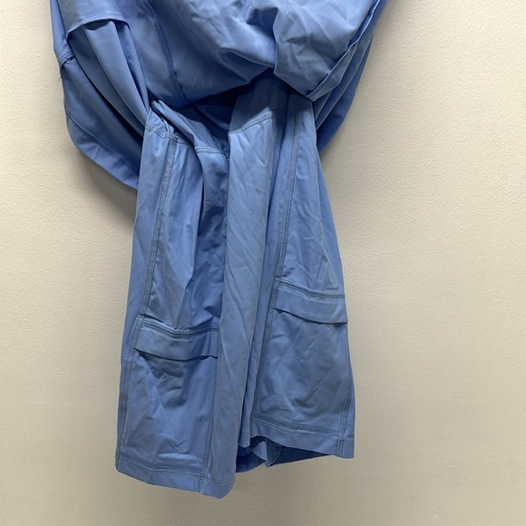 Outdoor Voices Exercise Dress One Shoulder Short Mini Shorts Sky Blue NWT New XL - Picture 3 of 7